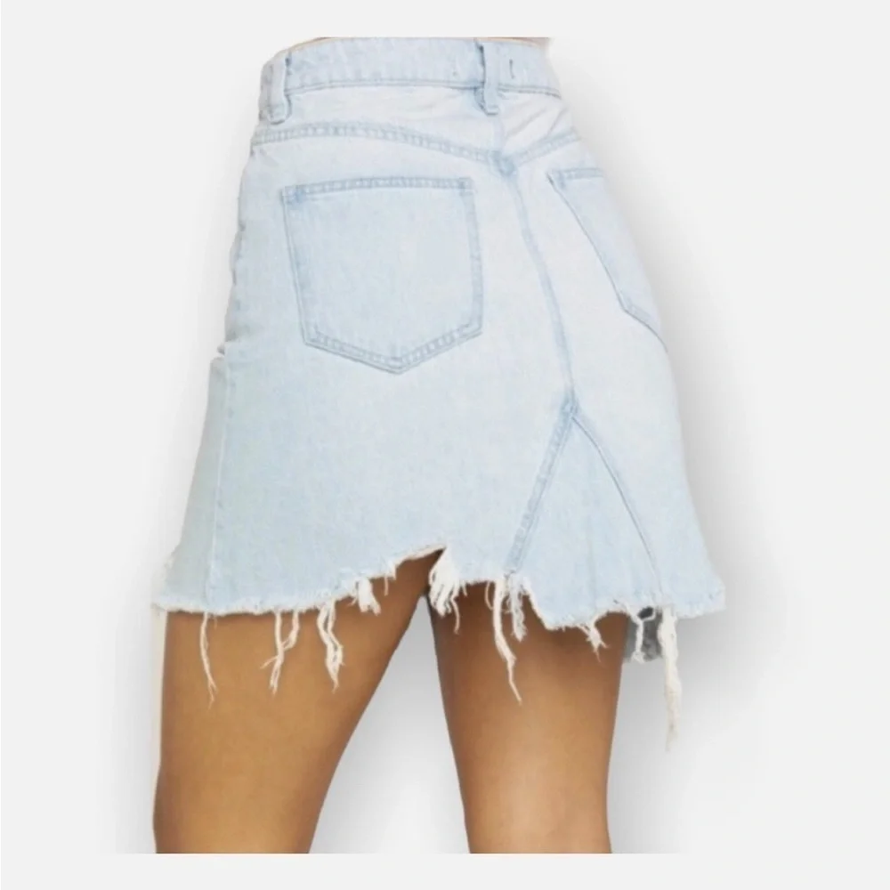 We the Free by Free People Going Rogue Patched Mini Skirt in Tidal Wave 29